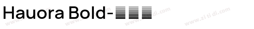 Hauora Bold字体转换
